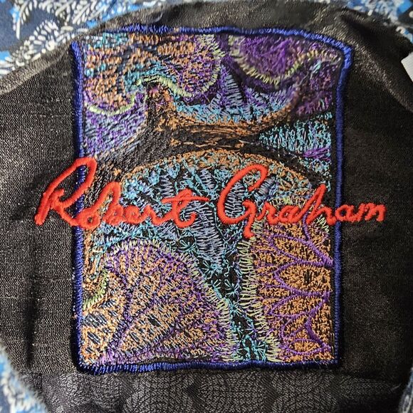 ROBERT GRAHAM OLD MONEY FLIP CUFF LONG SLEEVE BUTTON UP SHIRT MEN'S M - Picture 3 of 9